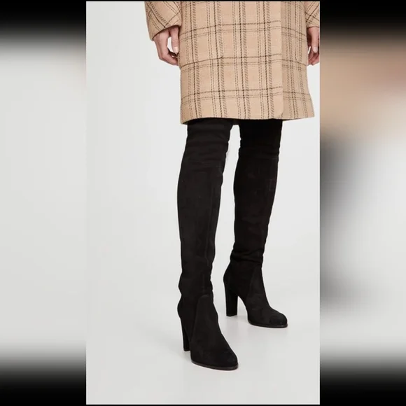 Stuart Weitzman Highland Black Boots Size 5.5 M Brand New - Picture 6 of 6